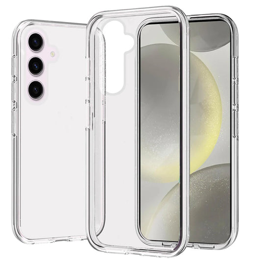 For Samsung s25/s24 Sturdy Ultra Thick 3mm Transparent Hybrid Case Cover - Clear