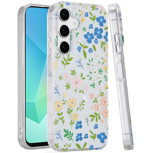 For Samsung A16 5G Double Layer Design IMD TPU Case - Mulitcolor Floral