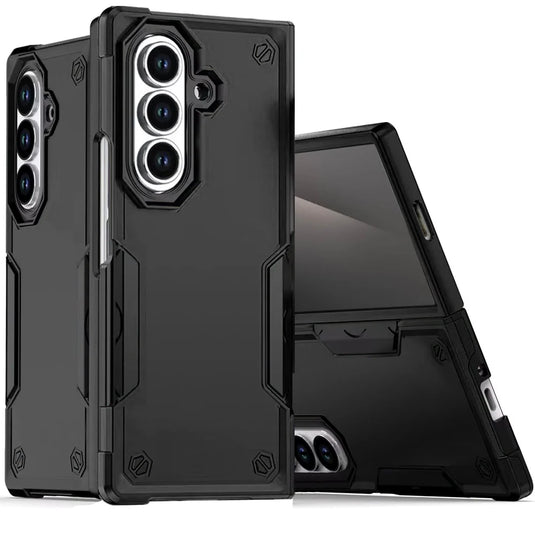 For Samsung Z Fold 7 Exquisite Tough Shockproof Hybrid Case Cover - Black