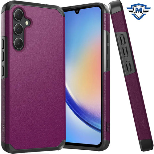 For Samsung A35 5g METKASE (Original Series) Tough Strong Shockproof Hybrid in Slide-Out Package - Dark Purple