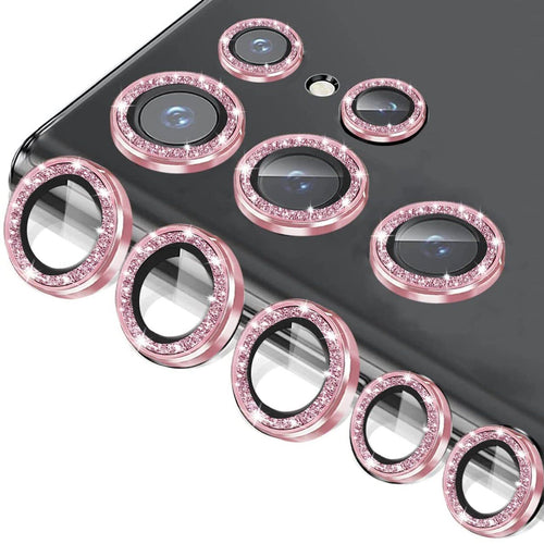 ZZEN Eagle GLITTER Camera Lens Protector For Galaxy S24 Plus - Rose Gold