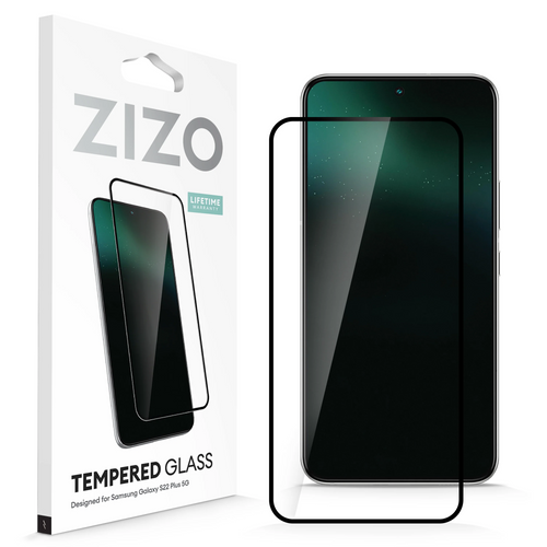 ZIZO TEMPERED GLASS Edge to Edge Screen Protector for Galaxy S22 Plus - Black Galaxy S22 Plus Black