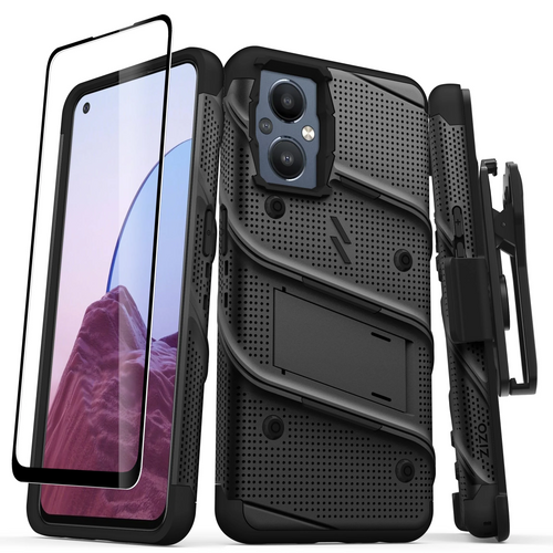 ZIZO BOLT Bundle OnePlus Nord N20 5G Case with Tempered Glass - Black OnePlus Nord N20 5G Black & Black