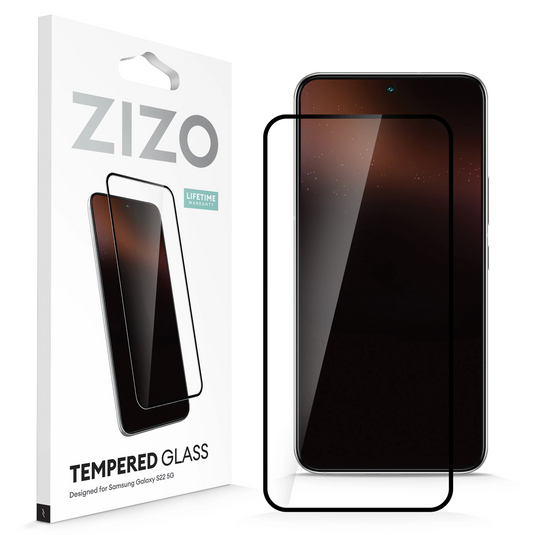 ZIZO TEMPERED GLASS Edge to Edge Screen Protector for Galaxy S22 - Black Galaxy S22 Black