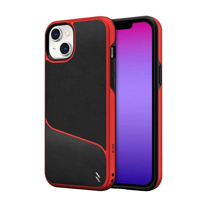 ZIZO DIVISION Series iPhone 14 Plus (6.7) Case - Black & Red iPhone 14 Plus (6.7) Black & Red