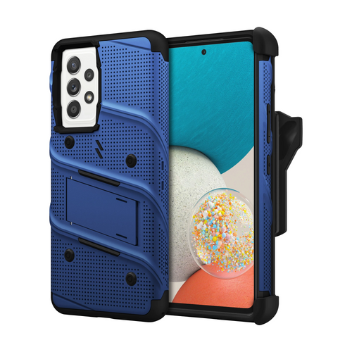 ZIZO BOLT Bundle Galaxy A53 5G Case with Tempered Glass - Blue Galaxy A53 5G Blue & Black