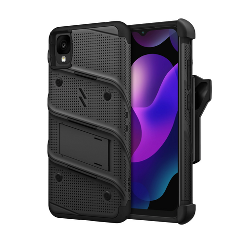 ZIZO BOLT Bundle TCL 30 Z Case with Tempered Glass - Black TCL 30 Z Black & Black