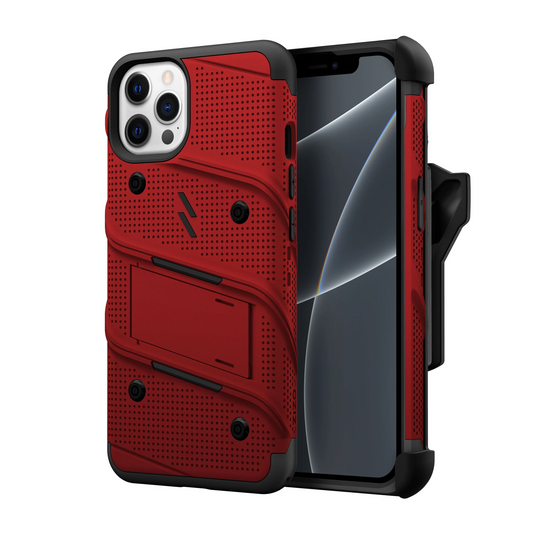 ZIZO BOLT Bundle iPhone 13 Pro Max Case - Red iPhone 13 Pro Max 6.7 Red & Black