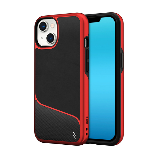 ZIZO DIVISION Series iPhone 14 (6.1) Case - Black & Red iPhone 14 (6.1) Black & Red