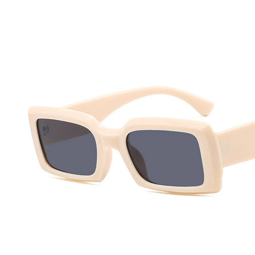 NOVENTOZAZ SQUARE Resin Sunglasses - Beige Gray Wearable Beige Gray