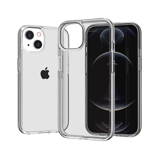 For Apple iPhone 11 (XI6.1) Sturdy Ultra Thick 3mm Transparent Hybrid Case Cover - Clear Apple iPhone 11 6.1in Clear