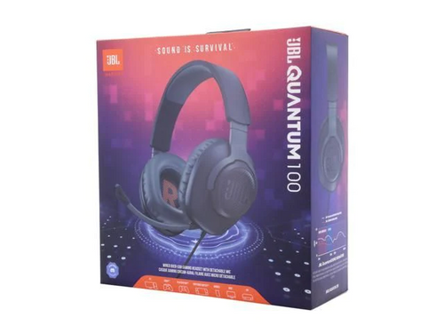 JBL Quantum 100 Wired Over-Ear Gaming Headset W/ Mic - Black Bluetooth Earbuds TWS Black