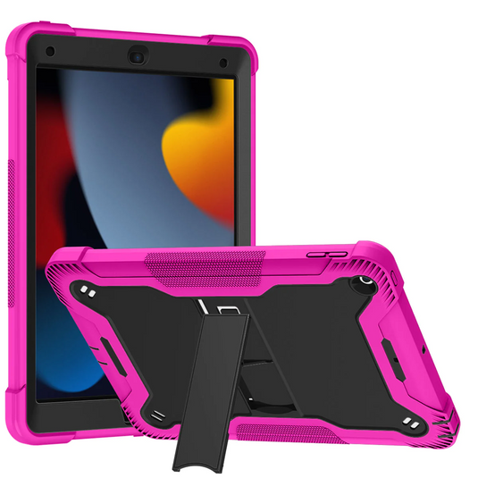 For Apple iPad 10th Gen 2022 Tough Tablet Strong Kickstand Hybrid Case Cover - Hot Pink Apple iPad 10th Gen 2022 Hotpink
